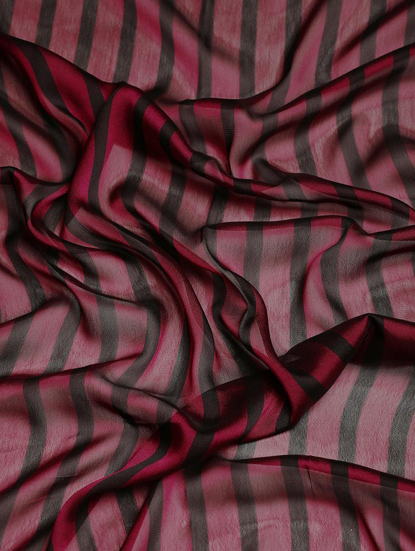 women striped embellished bordered saree with blouse - 21949629 - Standard Image - 5