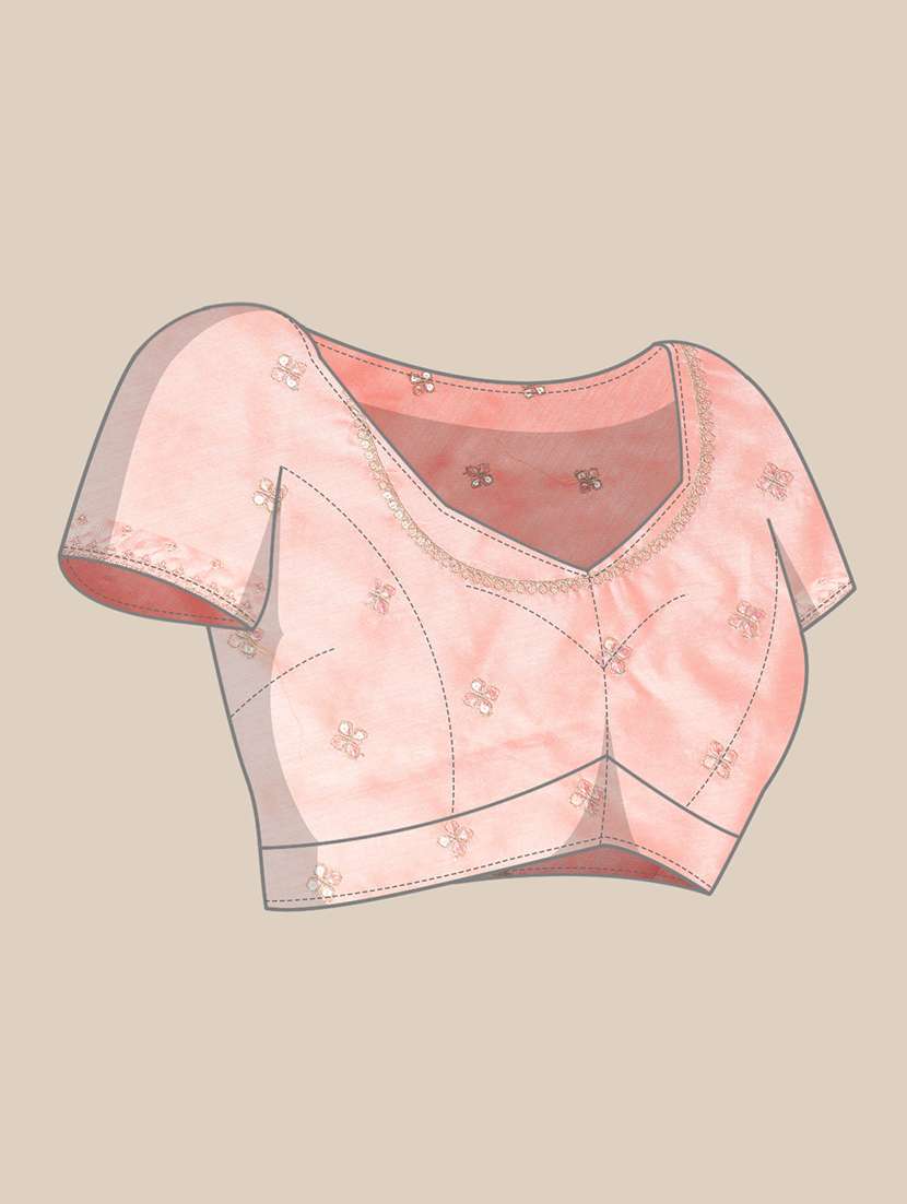 women striped embellished saree with blouse - 21949876 -  Standard Image - 3