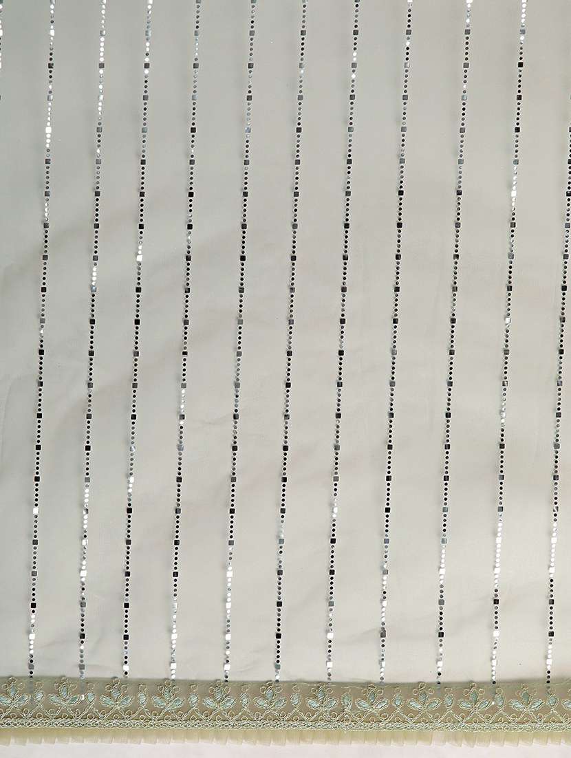 women solid with work embellished saree with blouse - 21949916 -  Standard Image - 5