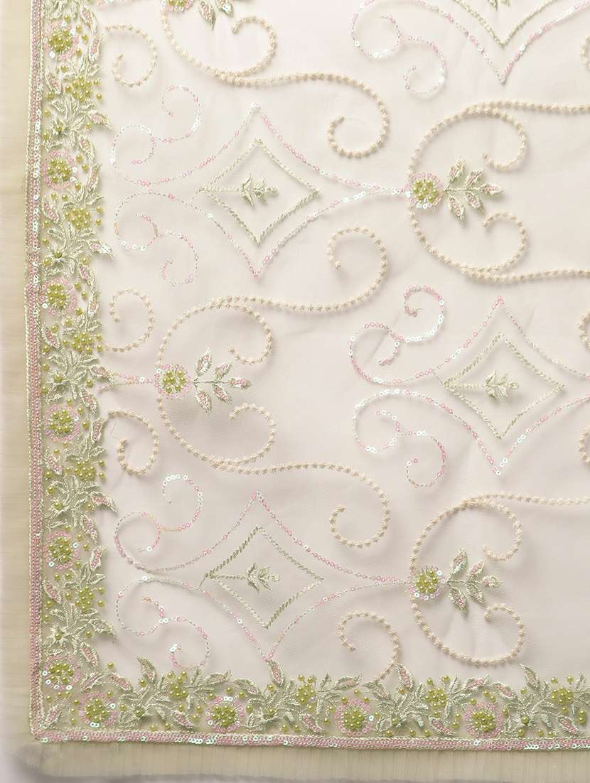 women solid with work embroidered saree with blouse - 21949953 -  Standard Image - 5