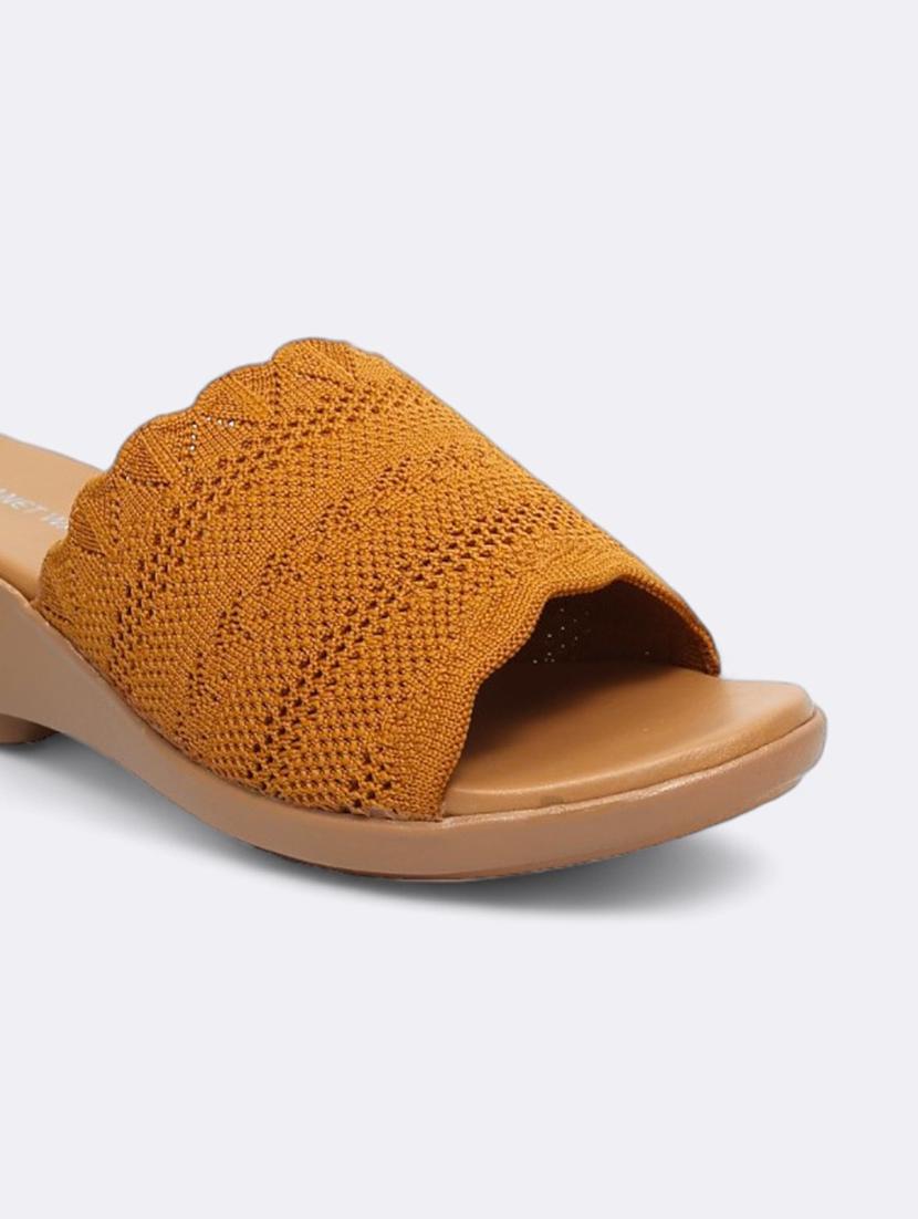 women tan slip on wedge - 21950081 - Standard Image - 3