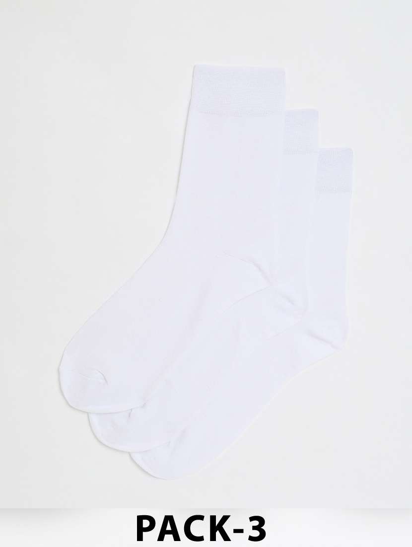 men pack of 3 above ankle length socks