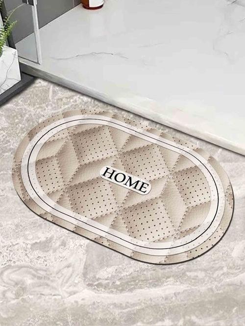 beige non-slip quick dry bathroom mat - 21950172 - Standard Image - 0