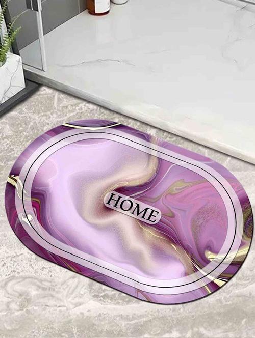 purple non-slip quick dry bathroom mat - 21950173 - Standard Image - 0