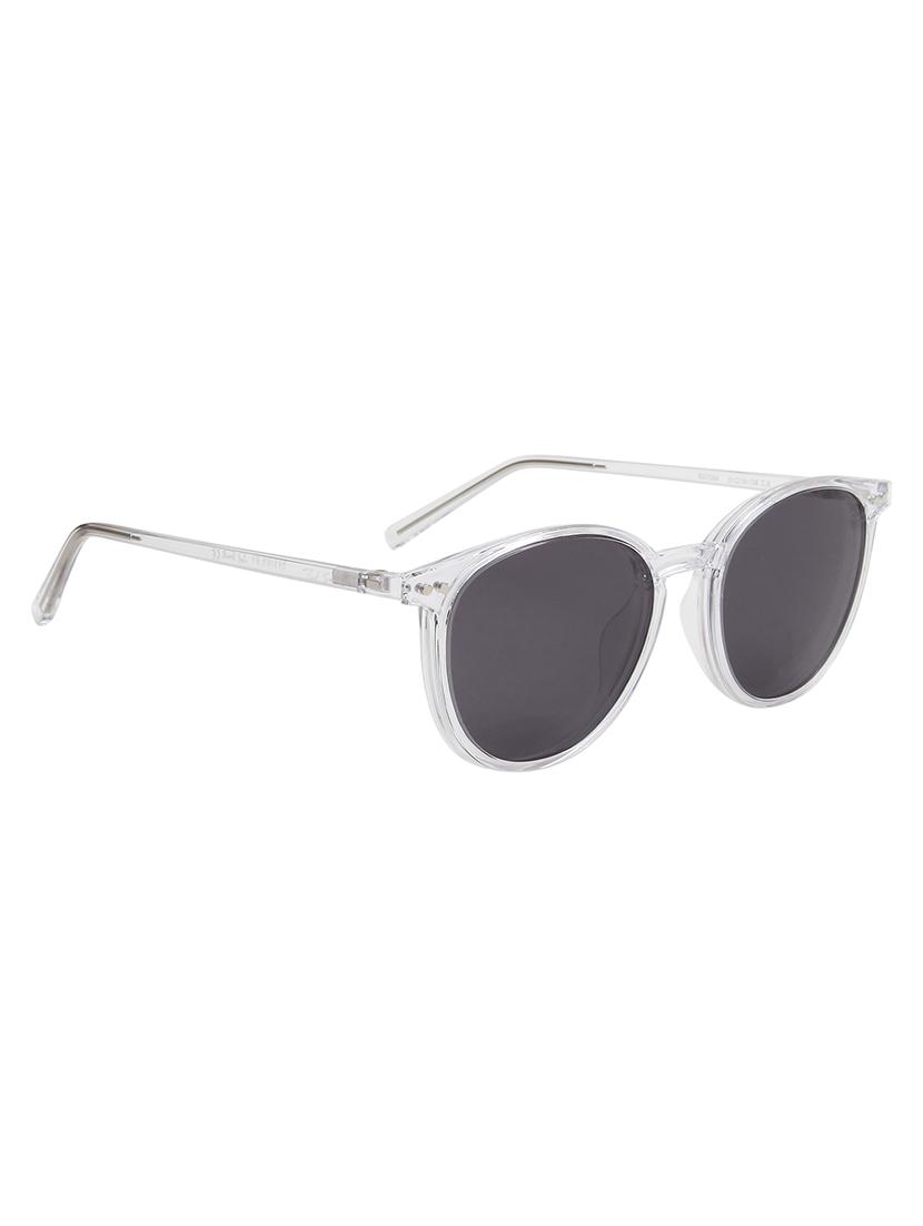 ted smith unisex crystal round clip on frames clip on sunglasses with polarized lens - 21950187 - Standard Image - 3