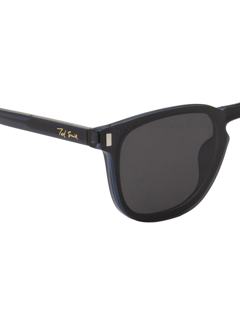 ted smith unisex blue-black wayfarer acetate clip on frames clip on sunglasses with polarized lens - 21950192 - Standard Image - 5