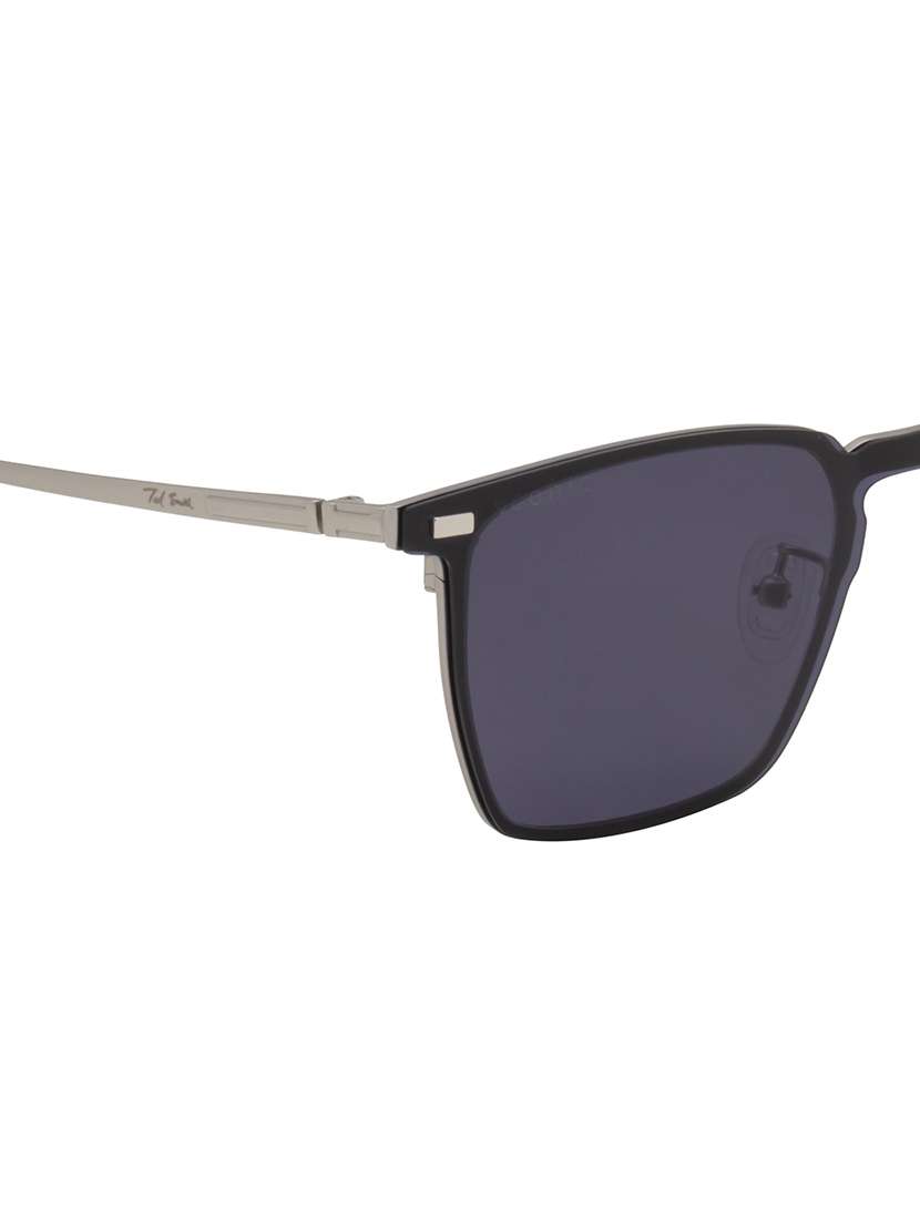 ted smith unisex black wayfarer metal clip on frames clip on sunglasses with polarized lens - 21950194 -  Standard Image - 5