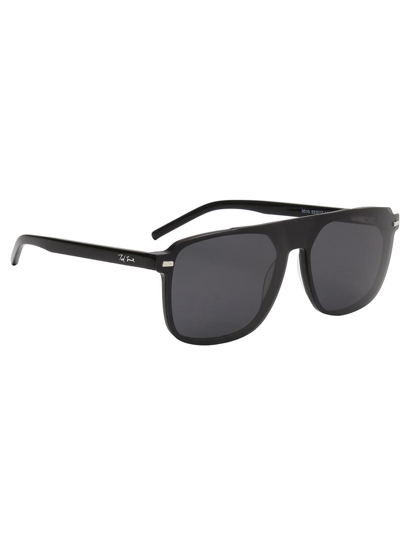 ted smith unisex black aviator acetate clip on frames clip on sunglasses with polarized lens - 21950198 - Standard Image - 3