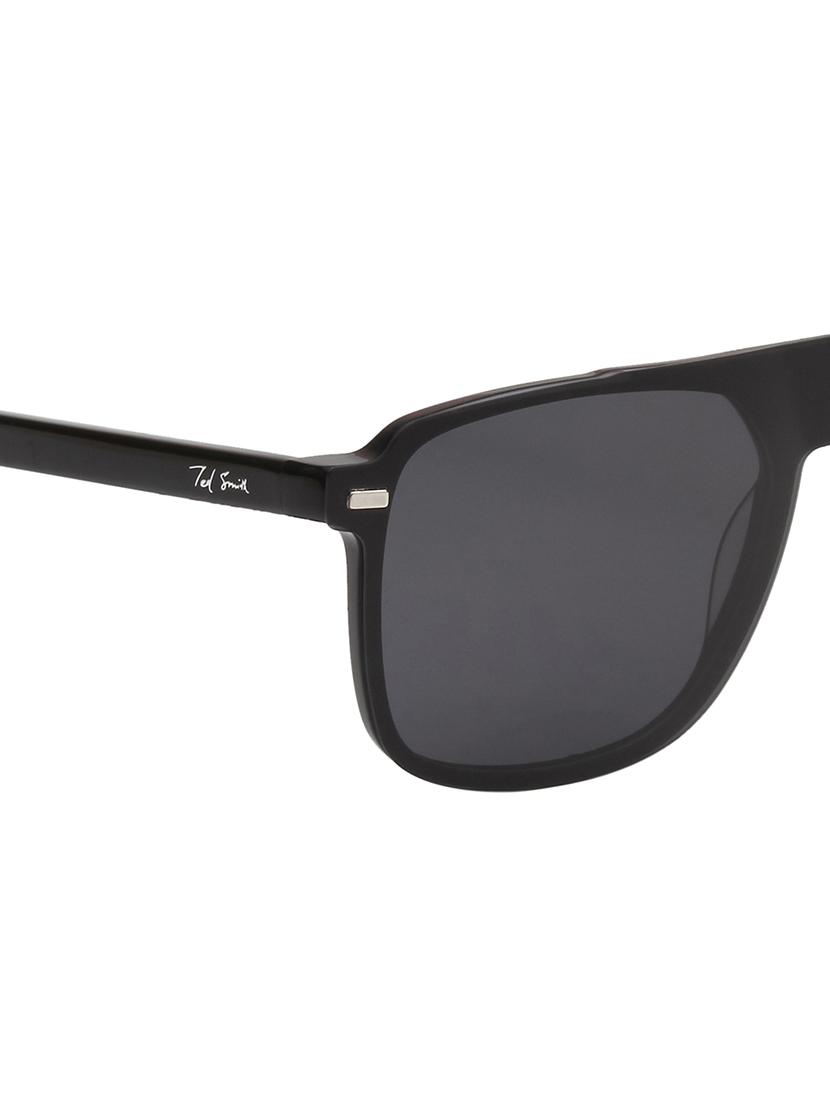 ted smith unisex black aviator acetate clip on frames clip on sunglasses with polarized lens - 21950198 - Standard Image - 5