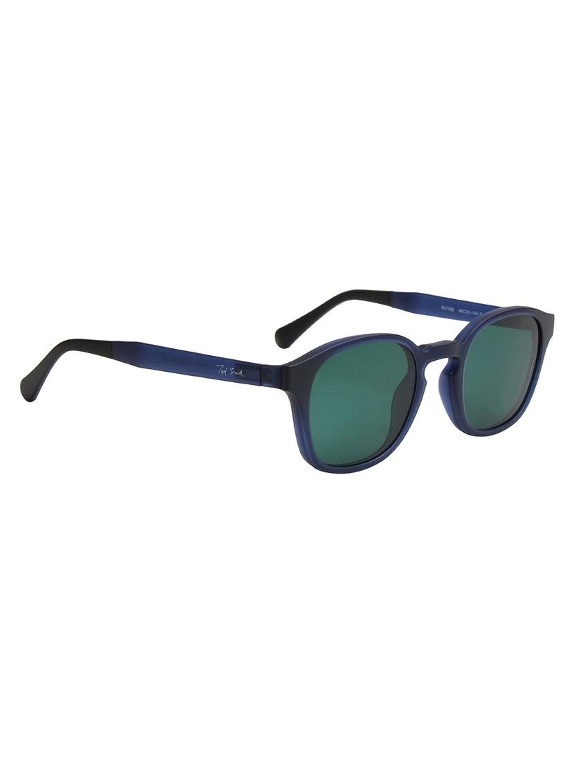 ted smith unisex blue square clip on frames clip on sunglasses with polarized lens - 21950206 - Standard Image - 3