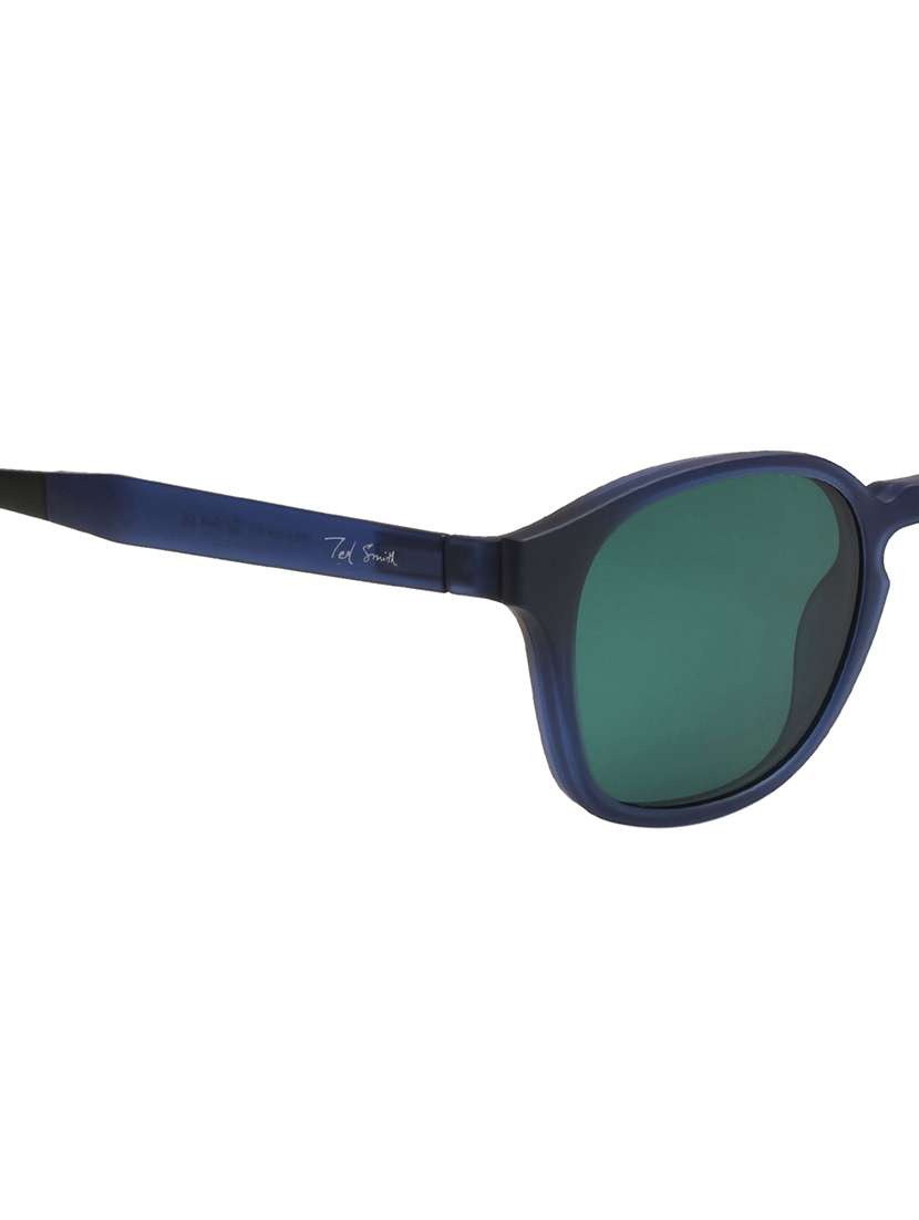 ted smith unisex blue square clip on frames clip on sunglasses with polarized lens - 21950206 - Standard Image - 5