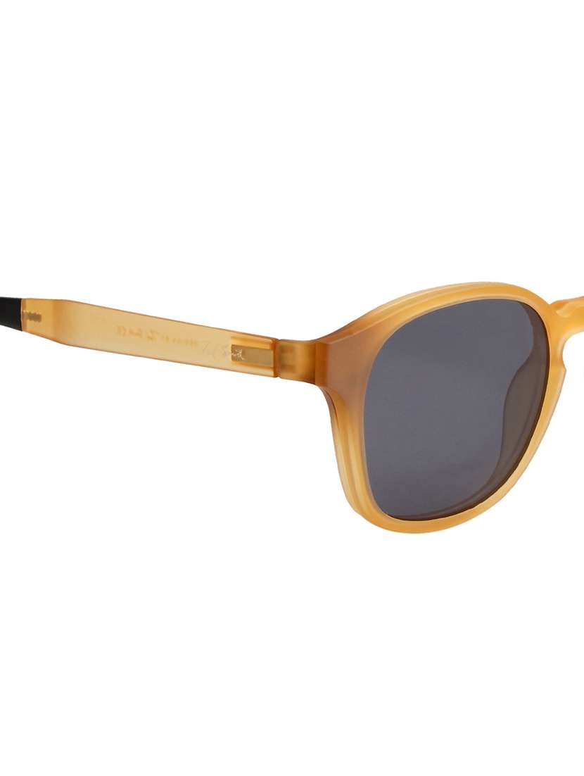 ted smith unisex brown square clip on frames clip on sunglasses with polarized lens - 21950207 -  Standard Image - 5