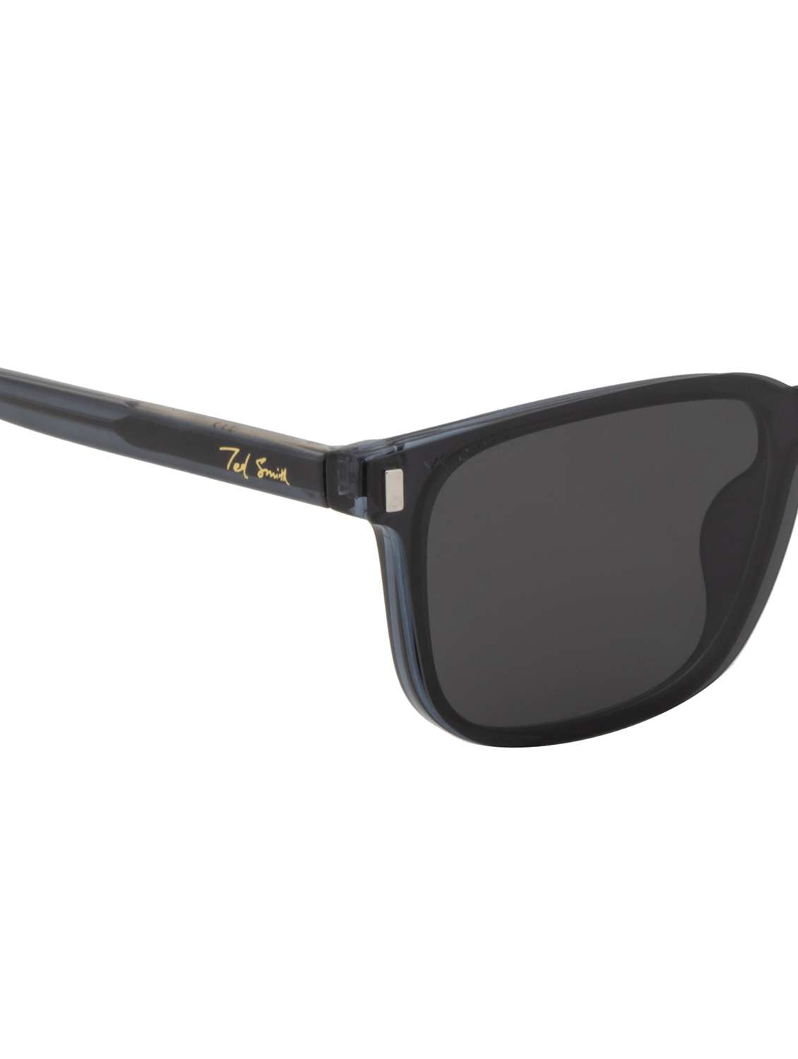 ted smith unisex blue-black wayfarer acetate clip on frames clip on sunglasses with polarized lens - 21950217 -  Standard Image - 5