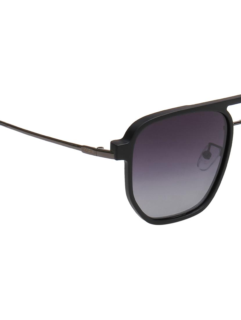 ted smith unisex gunmetal aviator metal clip on frames clip on sunglasses with polarized lens - 21950222 - Standard Image - 5