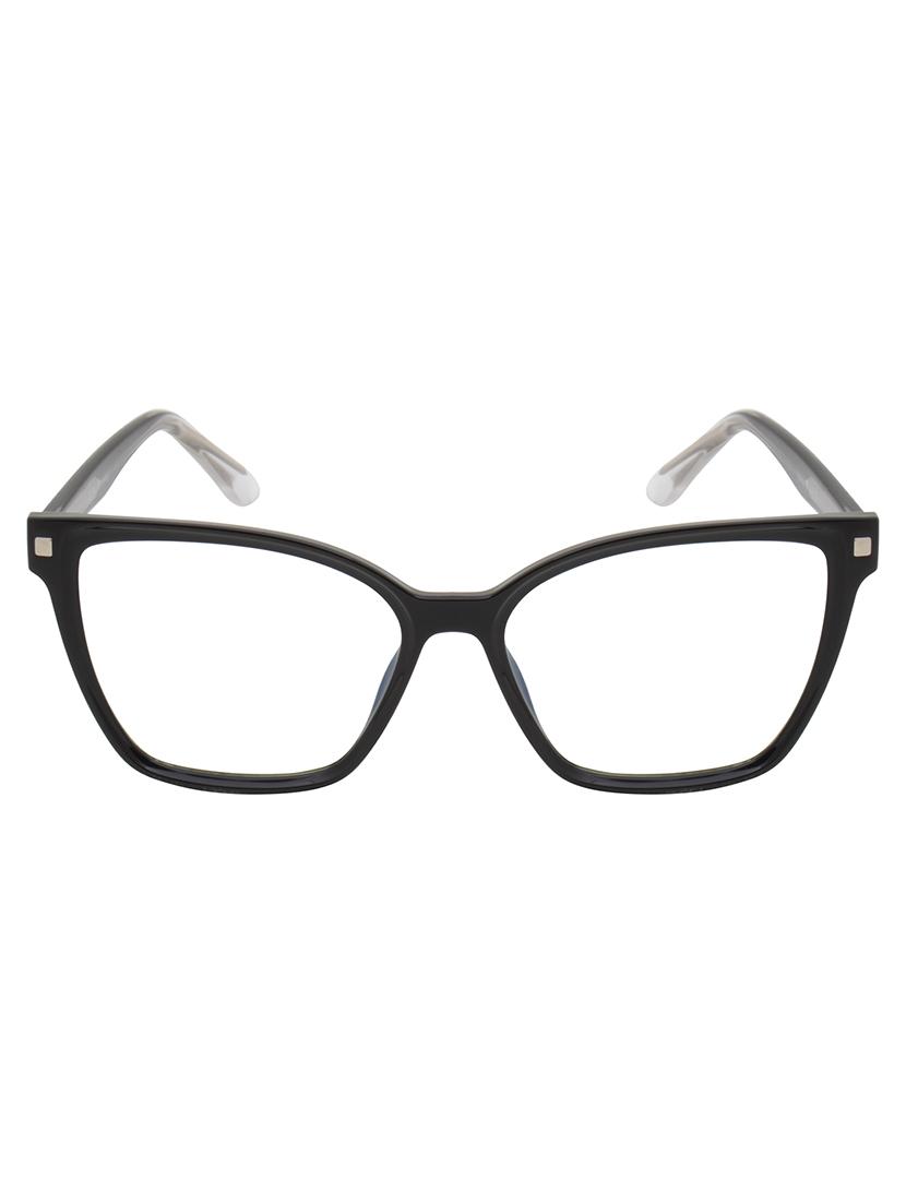 ted smith women black cateye acetate clip on frames clip on sunglasses with polarized lens - 21950225 - Standard Image - 3