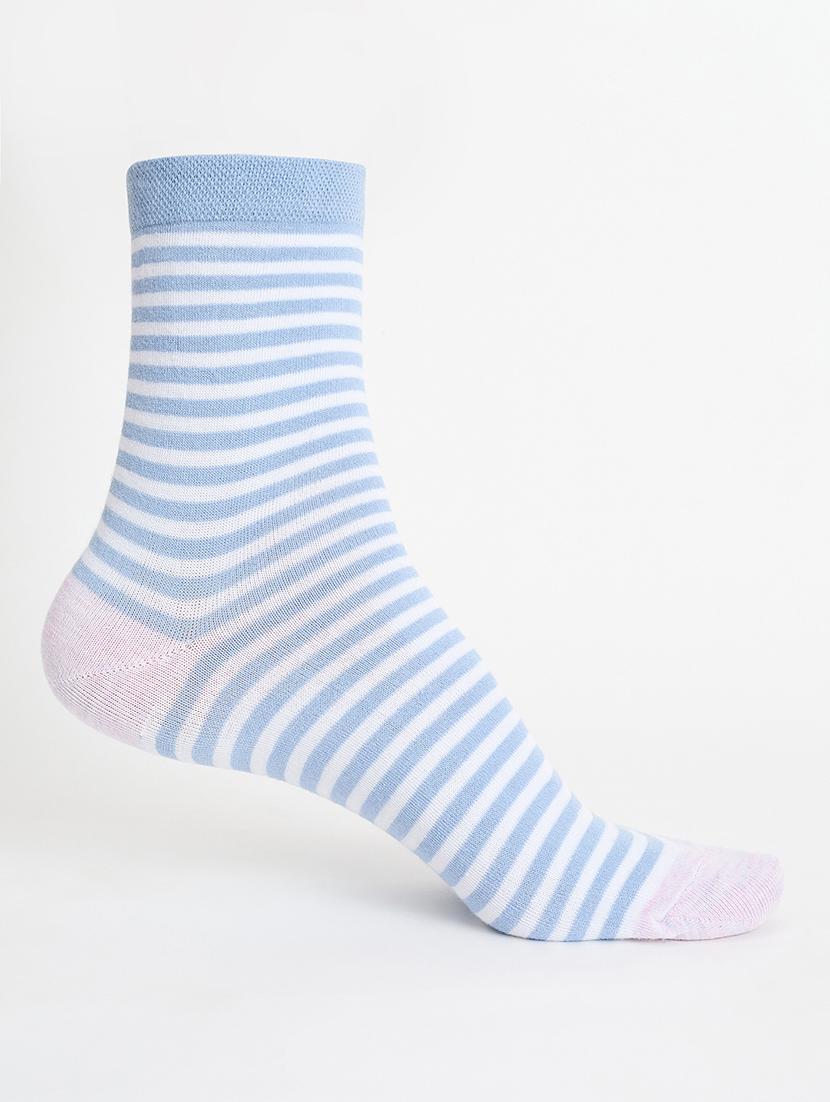 women pack of 5 striped above ankle length socks - 21950229 - Standard Image - 3
