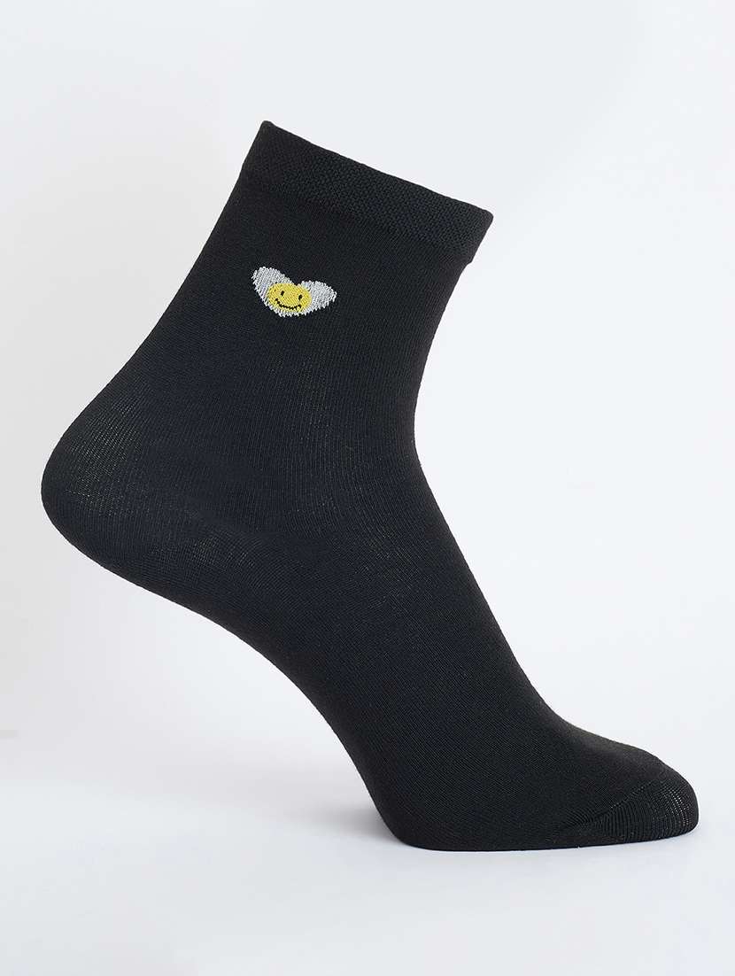 women pack of 5 solid ankle length socks - 21950231 - Standard Image - 3