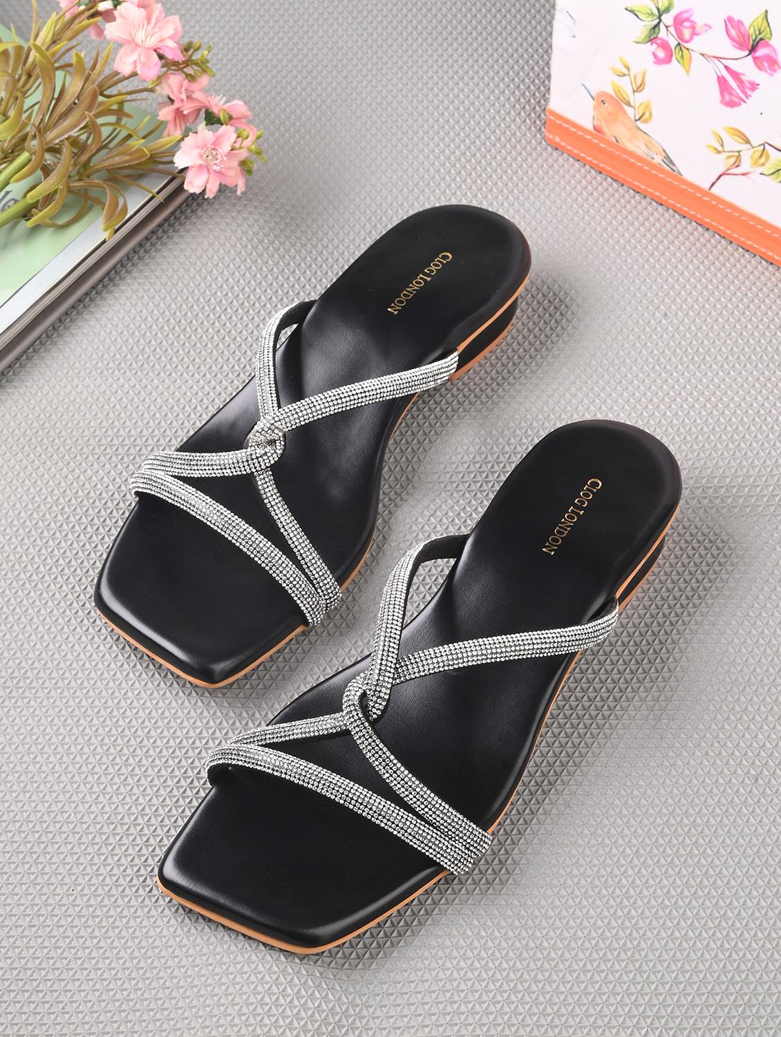 women black slip on sandal - 21950253 - Zoom Image - 0