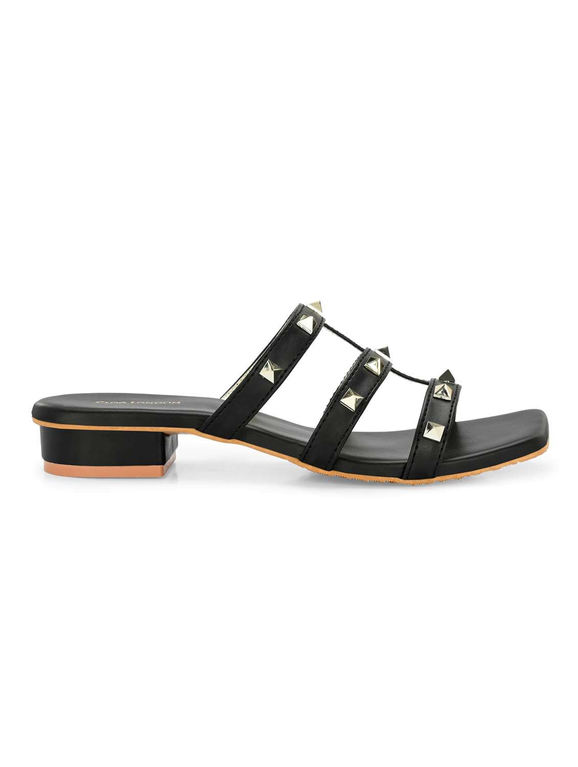women black slip on sandal - 21950259 -  Standard Image - 3
