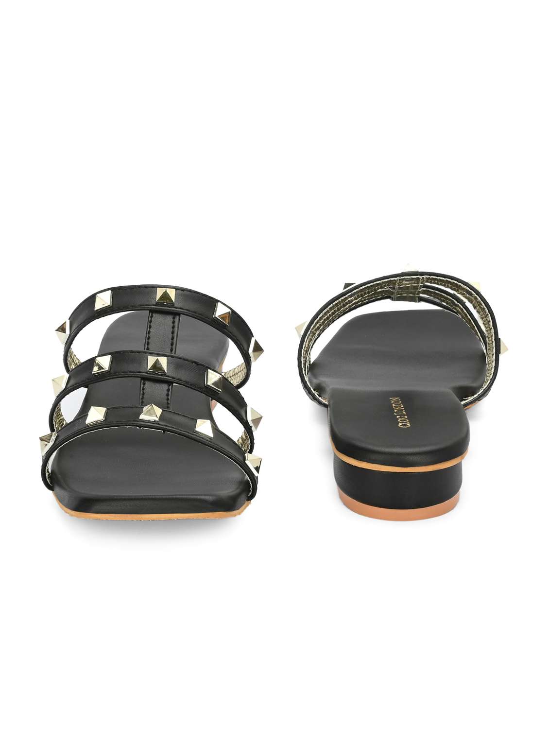 women black slip on sandal - 21950259 -  Standard Image - 5