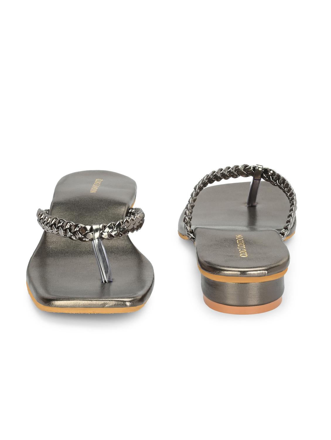 women grey toe separator sandal - 21950265 - Standard Image - 5