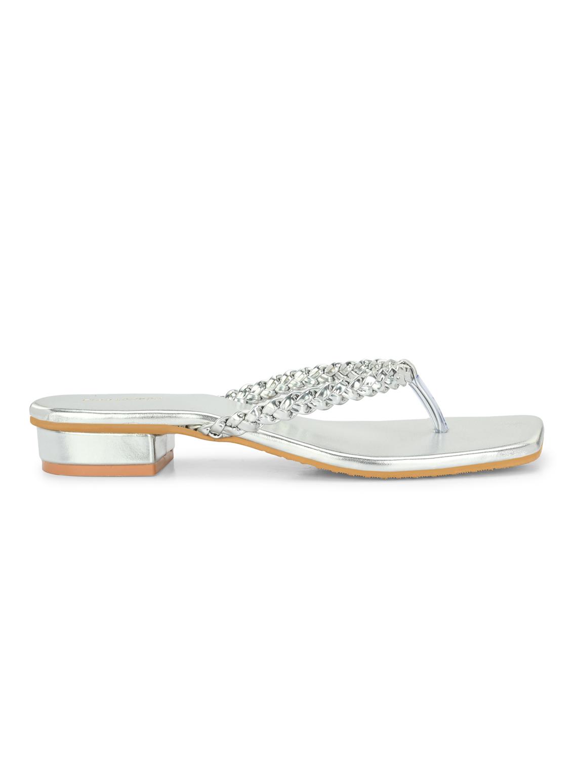 women silver toe separator sandal - 21950266 - Standard Image - 3