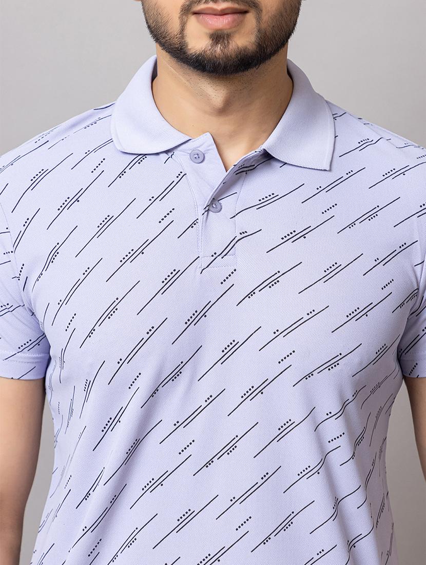 men printed short sleeve regular fit polo t-shirt - 21950317 - Standard Image - 3