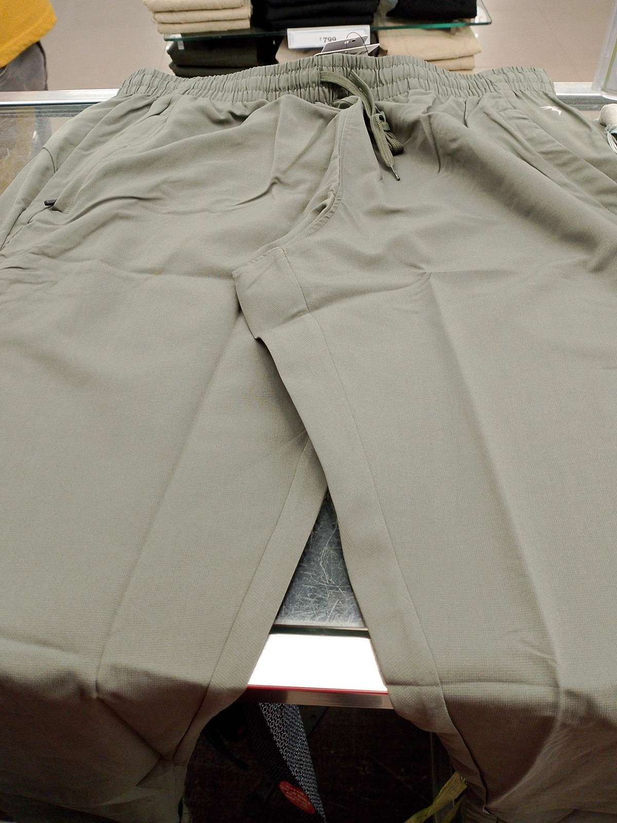 olive polyester track pant - 21951010 - Zoom Image - 0