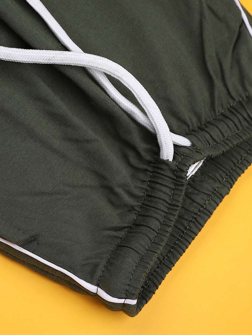 boys solid mid rise track pant - 21951104 -  Standard Image - 3