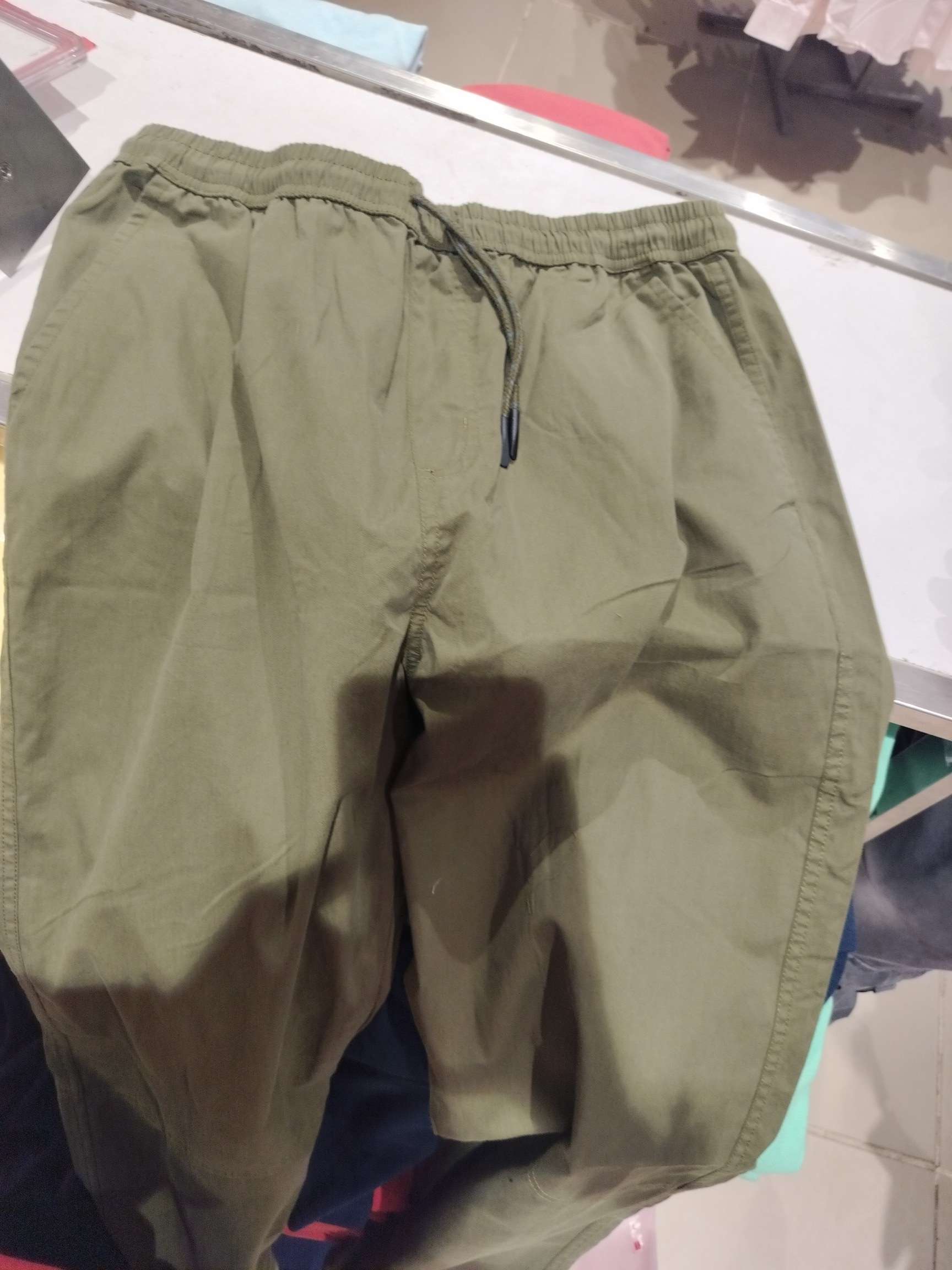 olive twill track pant - 21951144 - Zoom Image - 0
