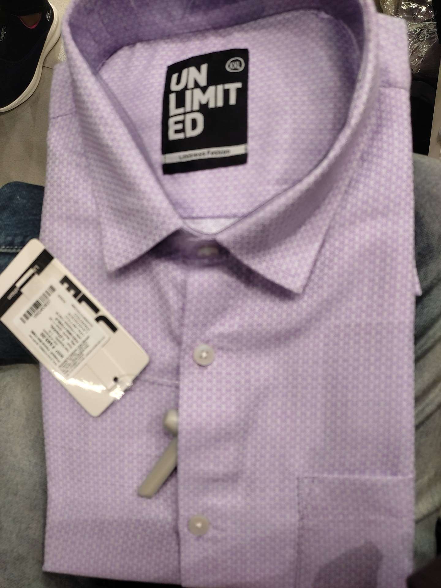 lavender cotton formal shirt - 21951330 - Zoom Image - 0