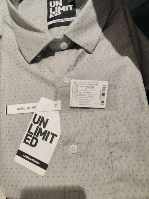 dark grey cotton formal shirt - 21951355 - Standard Image - 0