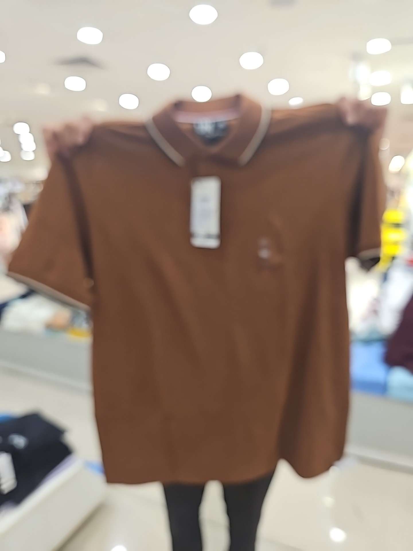 dark brown poly cotton tshirt - 21951488 - Zoom Image - 0