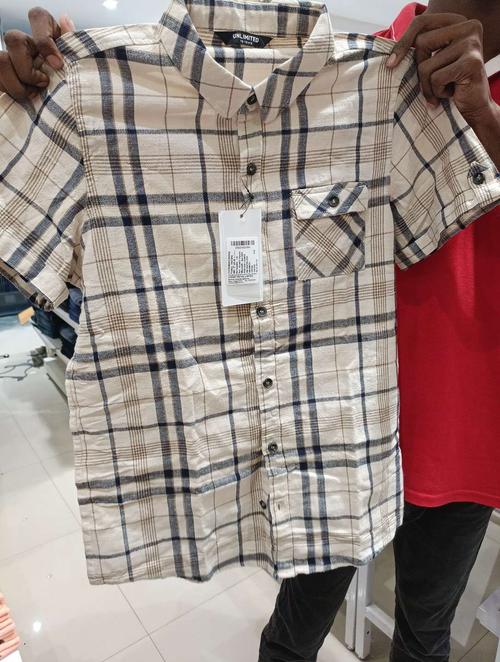 cream slub shirt - 21951554 -  Standard Image - 0