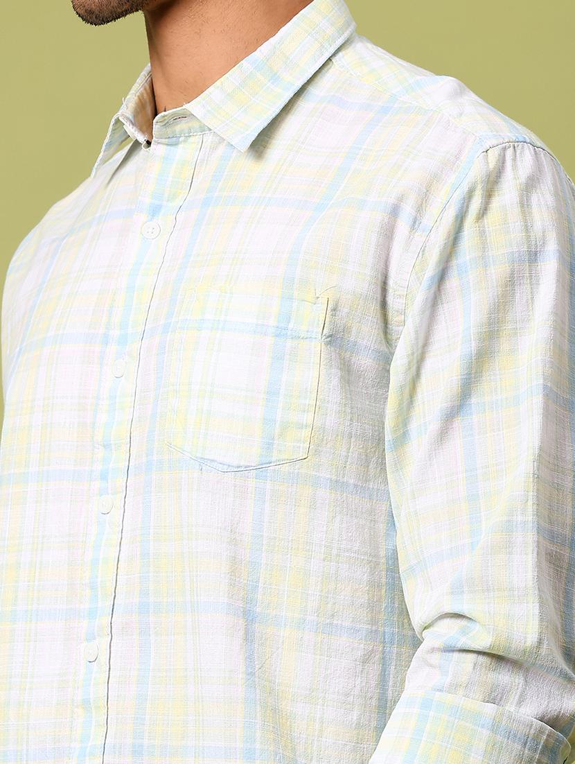 men checkered long sleeve regular fit casual shirt - 21951576 - Standard Image - 5
