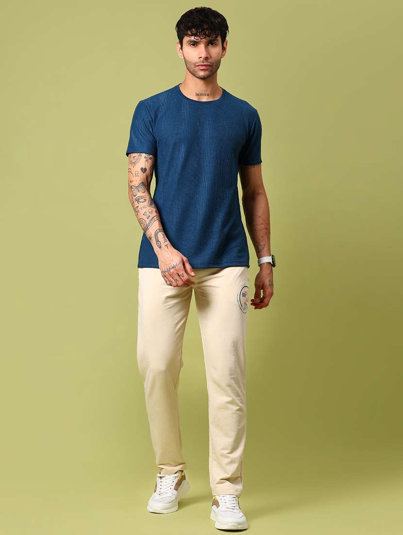 men self design short sleeve regular fit t-shirt - 21951620 -  Standard Image - 3