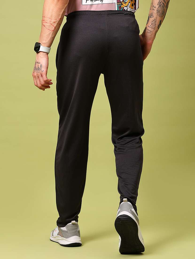 men solid mid rise full length track pant - 21951632 -  Standard Image - 3