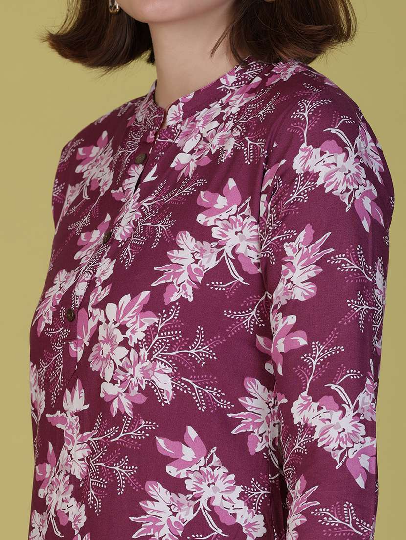 women printed kurta and palazzo set - 21951662 -  Standard Image - 5