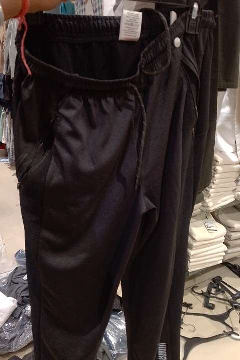 charcoal grey polyester track pant - 21951676 - Standard Image - 0
