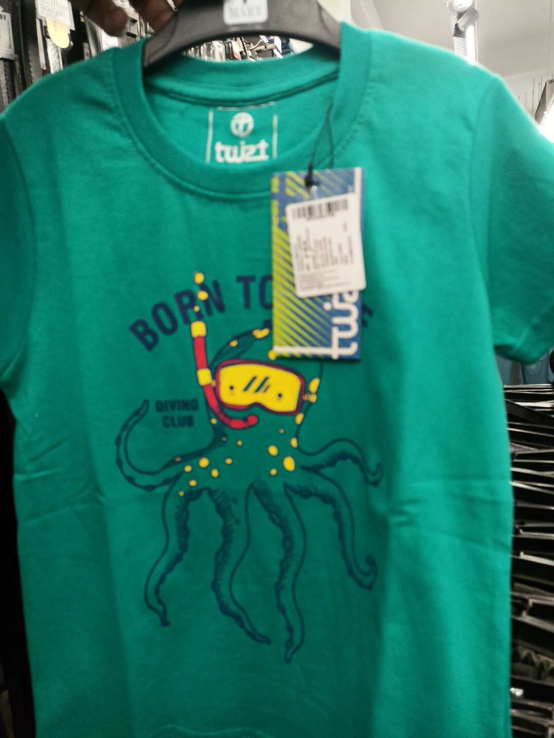 light green cotton single jersey tshirt - 21951684 -  Zoom Image - 0