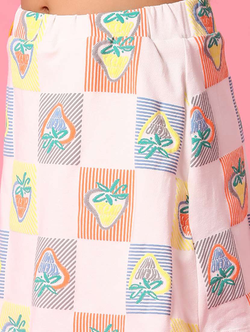 girls printed top and skirt co-ord set - 21951727 -  Standard Image - 5