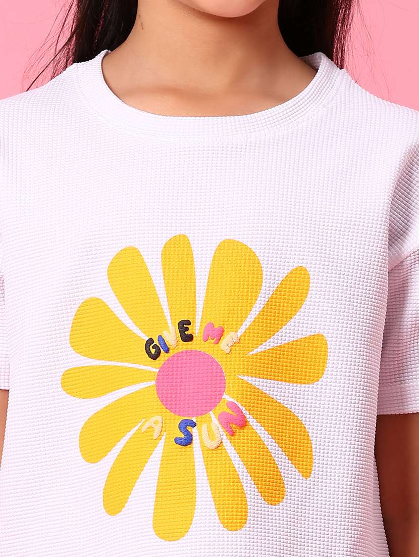 girls printed short sleeve tee - 21951741 - Standard Image - 5