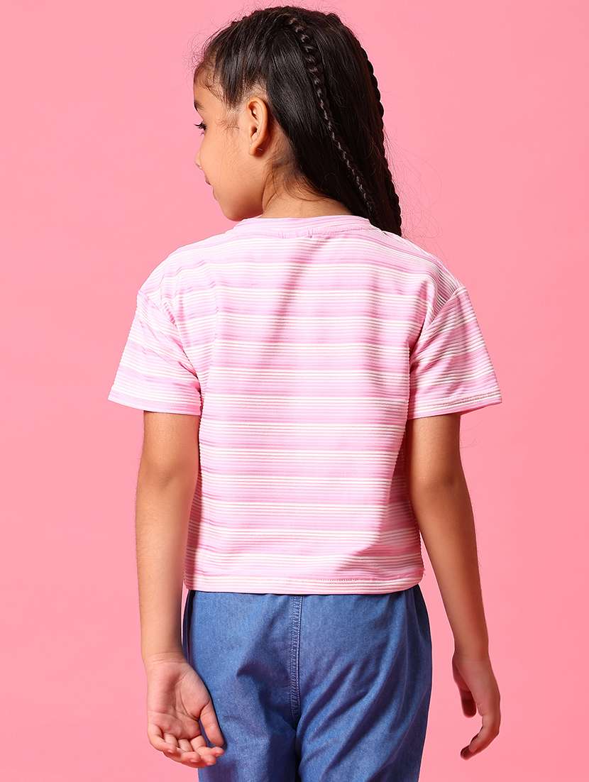 girls striped short slevee tee - 21951742 -  Standard Image - 3