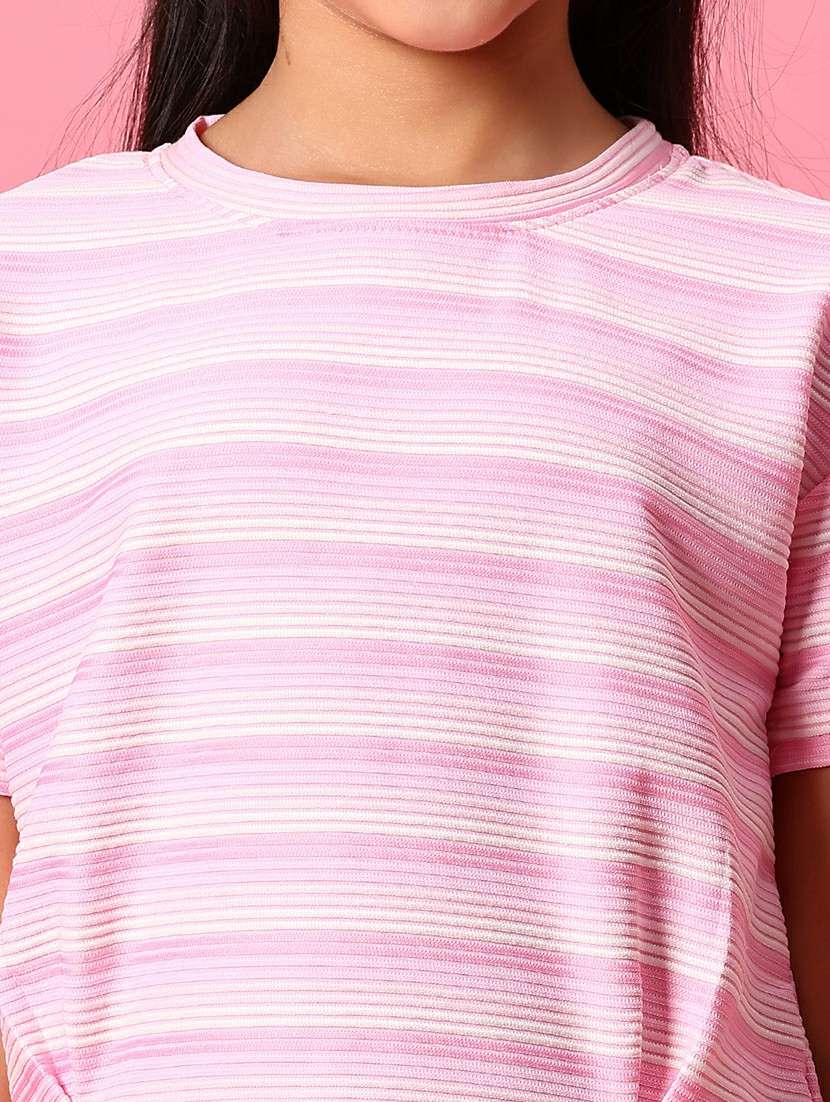 girls striped short slevee tee - 21951742 -  Standard Image - 5