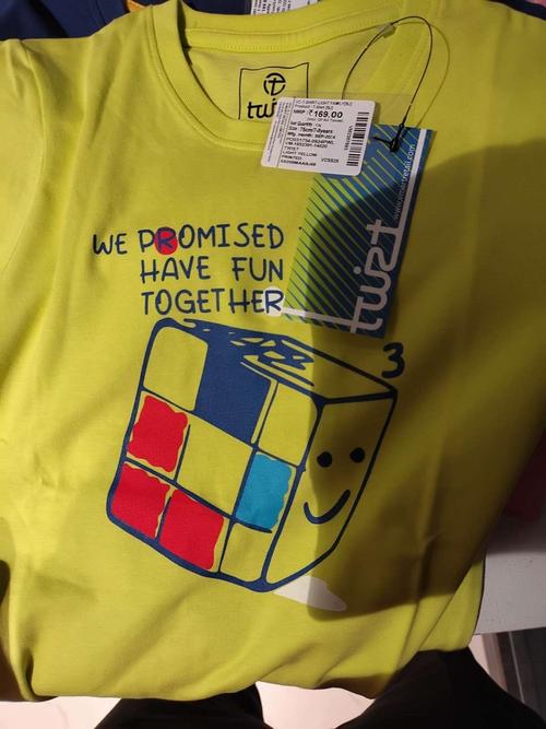 light yellow cotton single jersey tshirt - 21951775 - Standard Image - 0