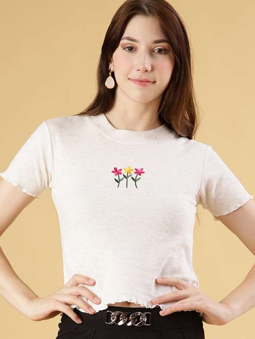 women solid with work short sleeve t-shirt - 21951898 -  Standard Image - 0