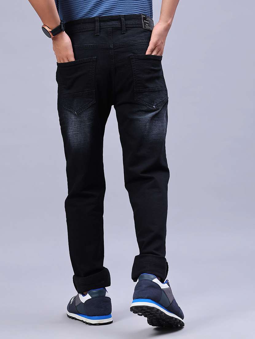 men washed mid rise relaxed fit jeans - 21952260 -  Standard Image - 3
