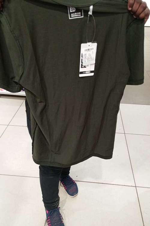 olive cotton tshirt - 21952295 - Standard Image - 0