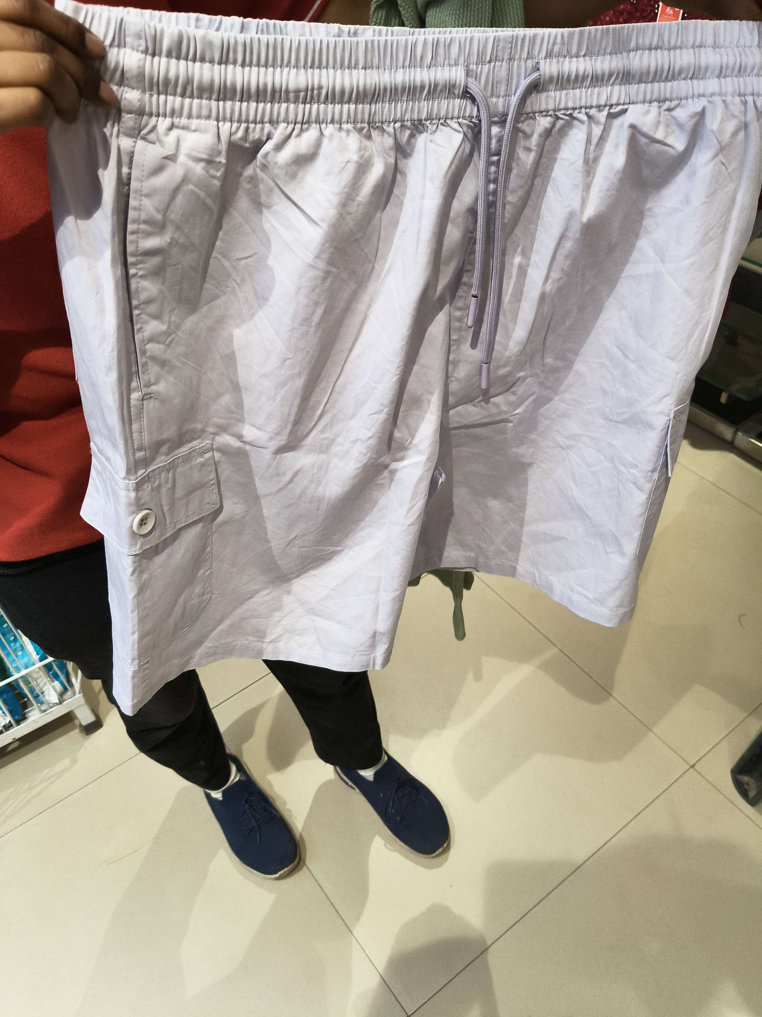 light purple twill short - 21952310 - Zoom Image - 0