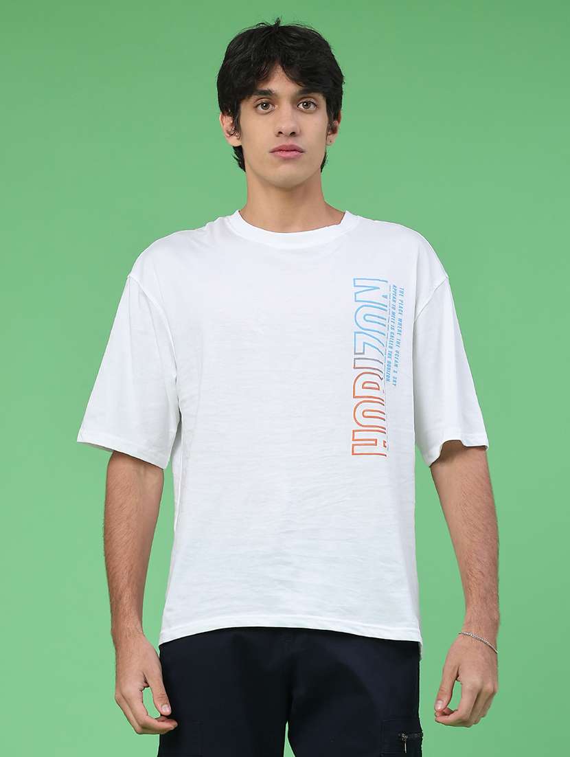 men typographic short sleeve regular fit t-shirt - 21952332 -  Standard Image - 3